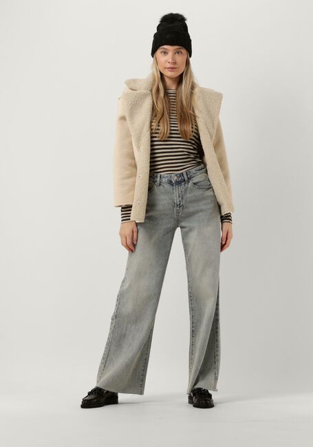 Beige BY-BAR  BASIC LS STRIPE TOP - large