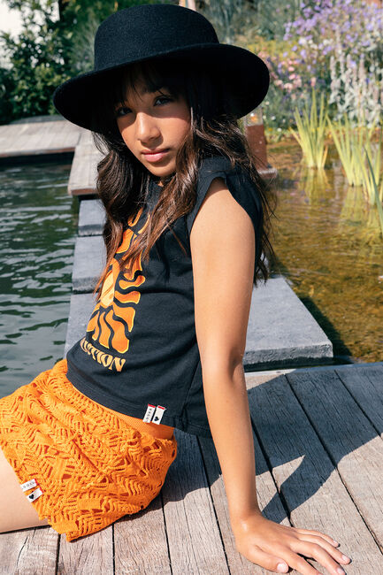 Orangene LOOXS Hosen OPEN LACE SHORTS - large