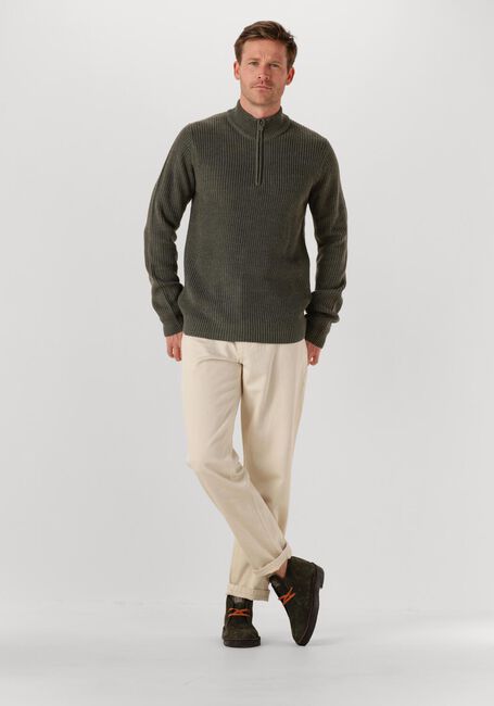 Dunkelgrün DSTREZZED Pullover SKIPPER RIBKNIT - large