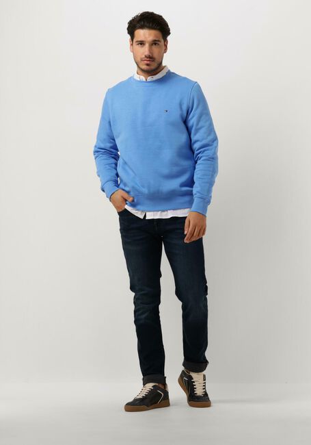 Blaue TOMMY HILFIGER Sweatshirt FLAG LOGO SWEATSHIRT - large