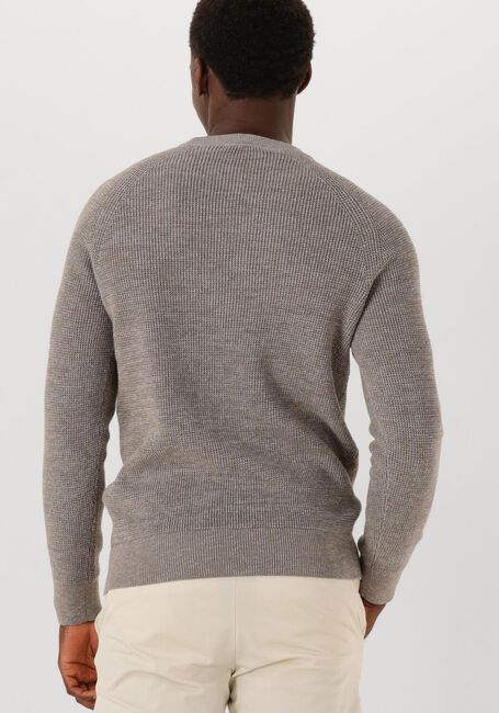 Taupe GENTILUOMO Pullover ROUND LS RAGLAN - large