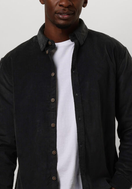 Graue ANERKJENDT Casual-Oberhemd AKLEIF SOLID CORD SHIRT - large