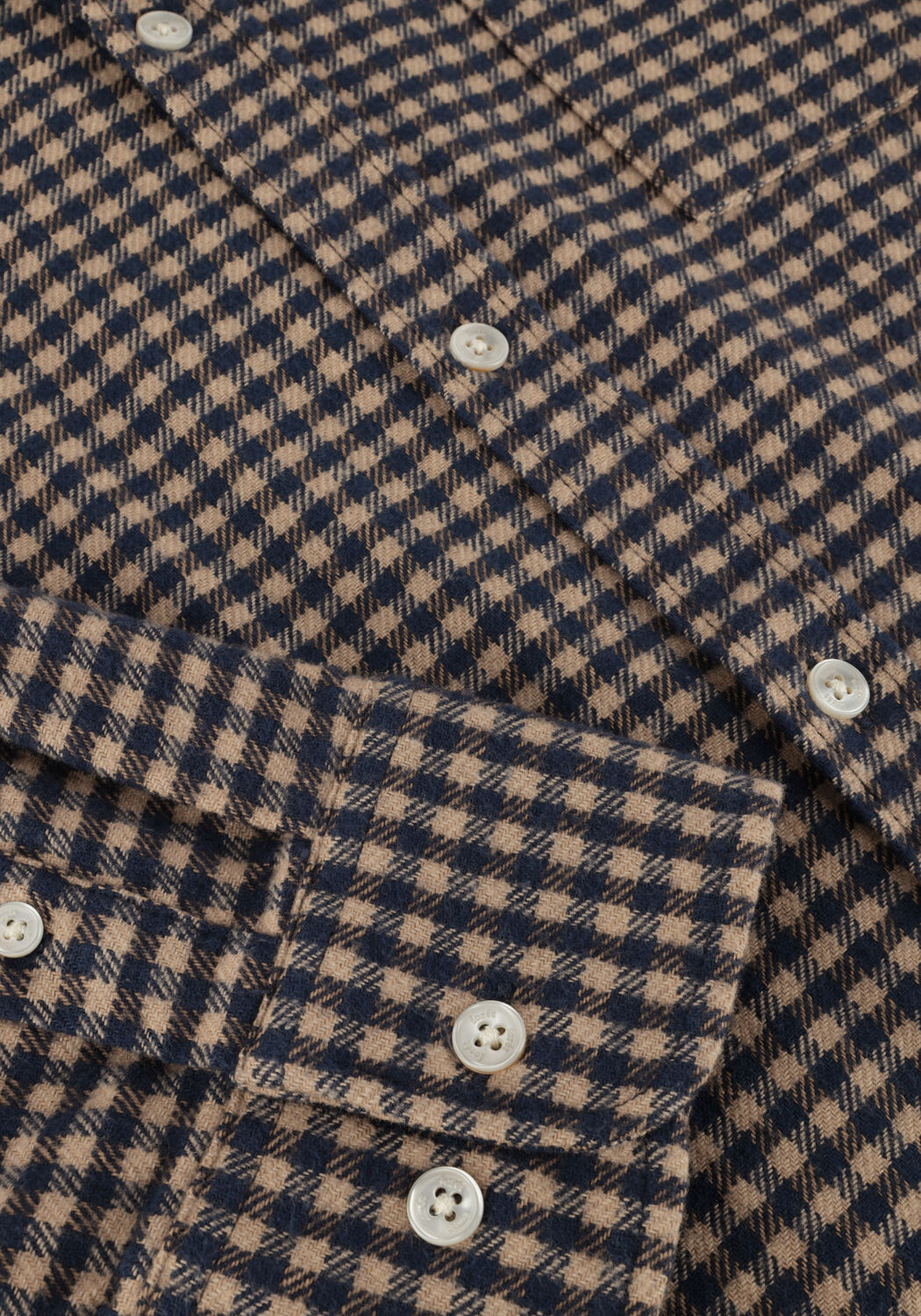 Braune FOR&Eacute;T Casual-Oberhemd CREEK FLANNEL SHIRT - large