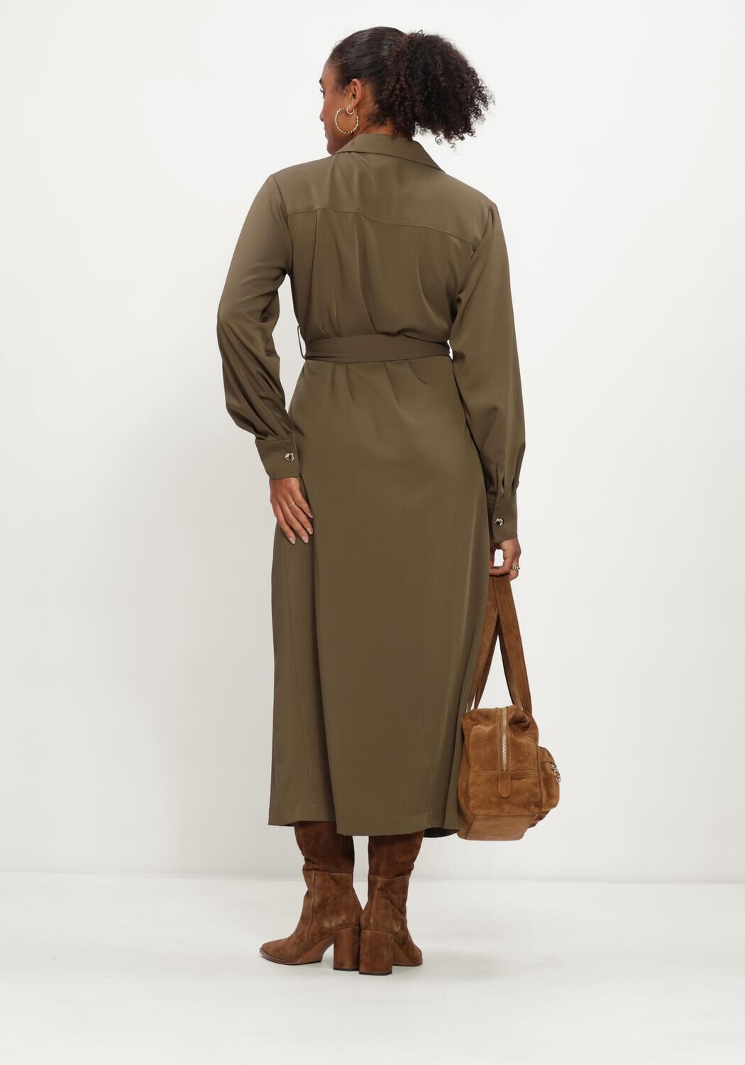 Gr&uuml;ne LINA LOCCHI Midikleid LL-BELINDA - large