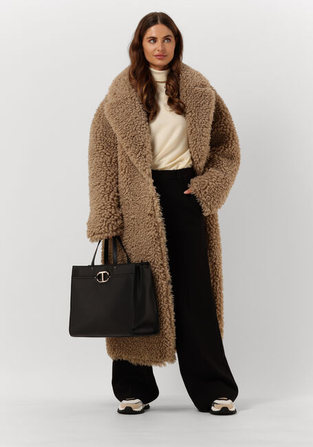 Taupe BEAUMONT Teddy-Jacke REVERSIBLE CURLY LAMMY COAT - large