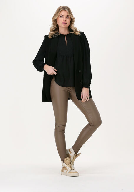 Taupe OBJECT Legging OBJBELLE MW COATED LEGGINGS NO - large