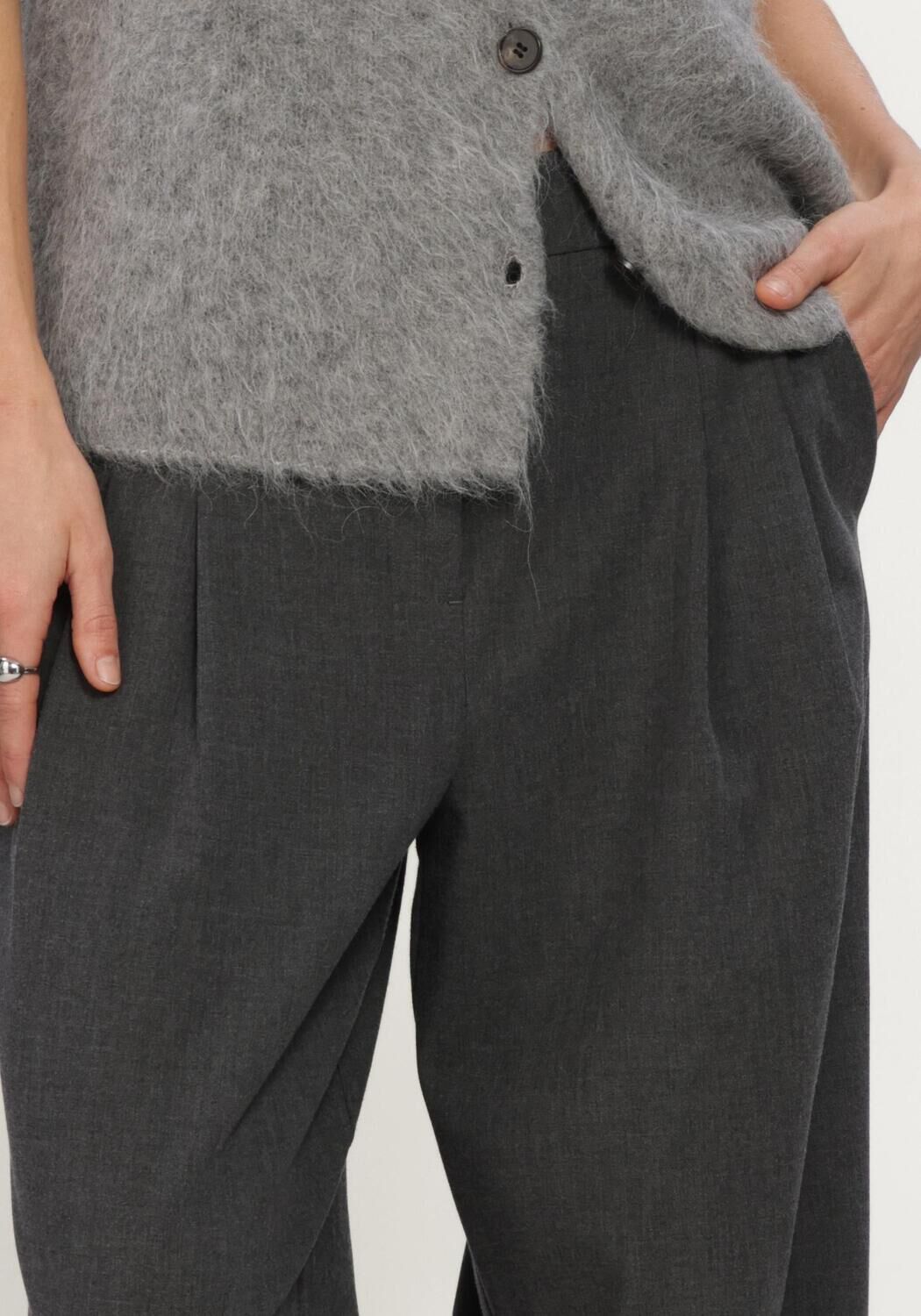 Anthrazit MSCH COPENHAGEN Weite Hose MSCHHENRIKE HW PANTS - large