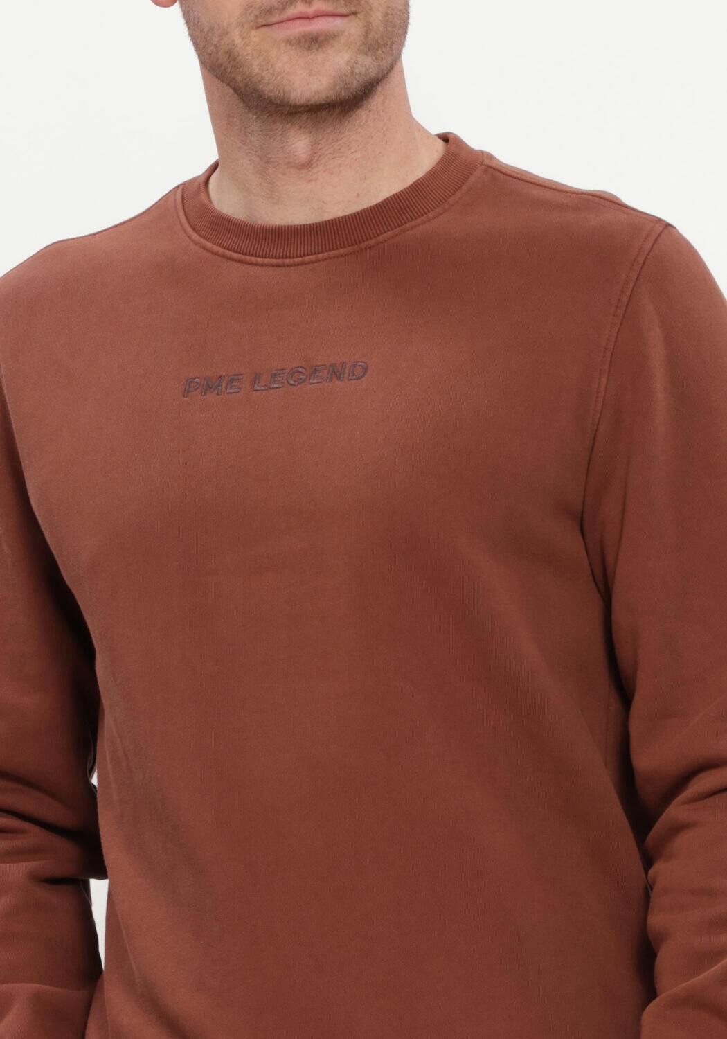 Braune PME LEGEND Sweatshirt CREWNECK SEMI BRUSHED - large