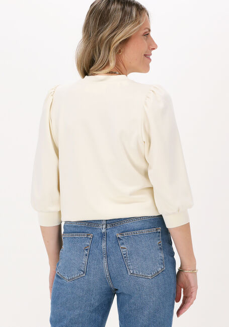 Ecru SELECTED FEMME Pullover SLFTENNY 3/4 SWEAT TOP - large