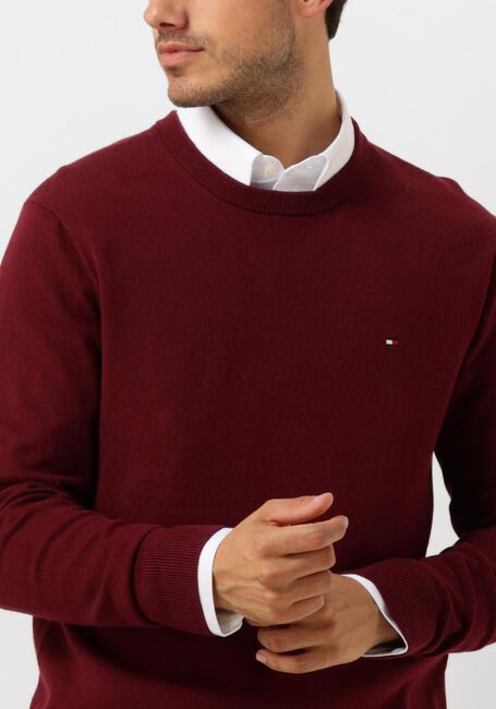 Bordeaux TOMMY HILFIGER Pullover PIMA ORG CTN CASHMERE CREW NECK - large