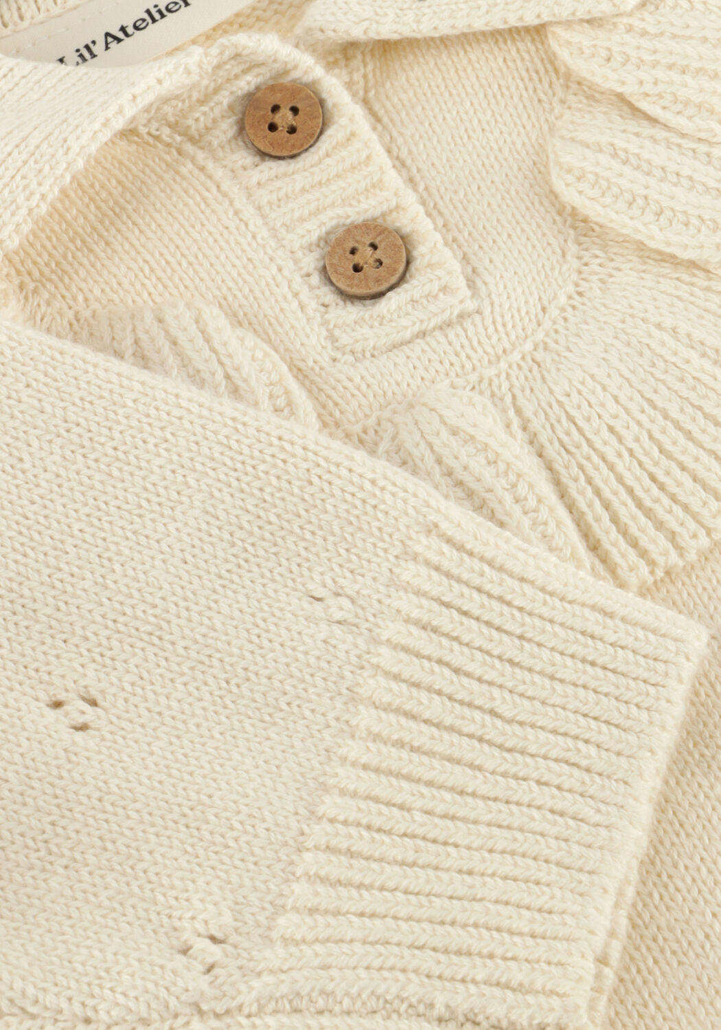 Ecru LIL' ATELIER Pullover NBFNAKITA LS LOOSE KNIT LIL - large