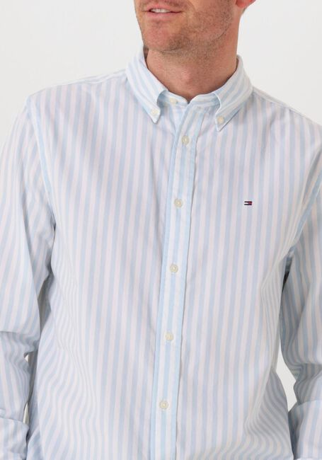 Hellblau TOMMY HILFIGER Casual-Oberhemd FLEX POPLIN BOLD STRIPE RF SHIRT - large