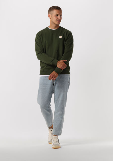 Gr&uuml;ne SCOTCH & SODA Pullover ESSENTIALS LOGO BADGE CREW NECK SWEAT - large