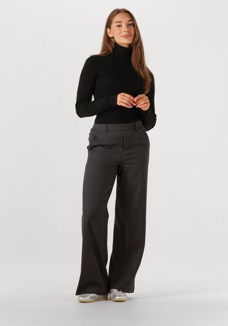 Graue OBJECT Hose OBJLISA WIDE PANT - large