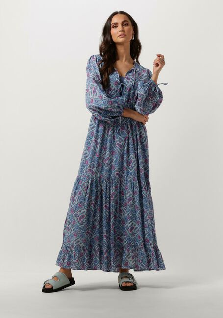 Mehrfarbige/Bunte ANTIK BATIK Maxikleid ZENA LONG DRESS - large