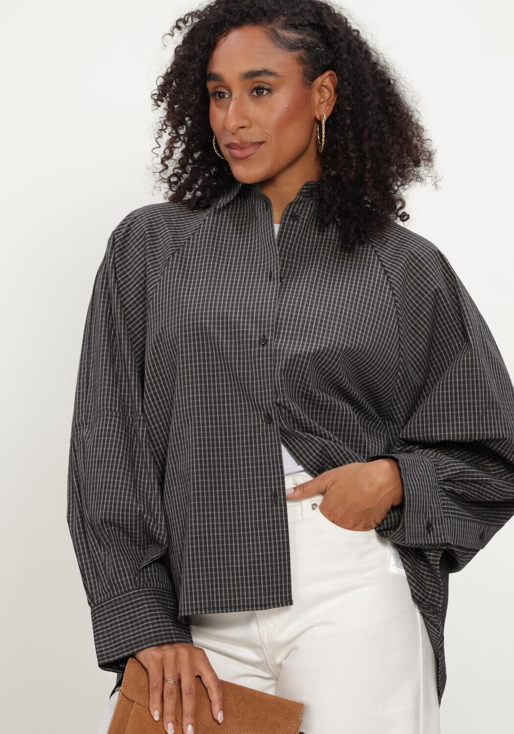 Schwarze INWEAR Blusen MILLESIW LOOSE SHIRT - large