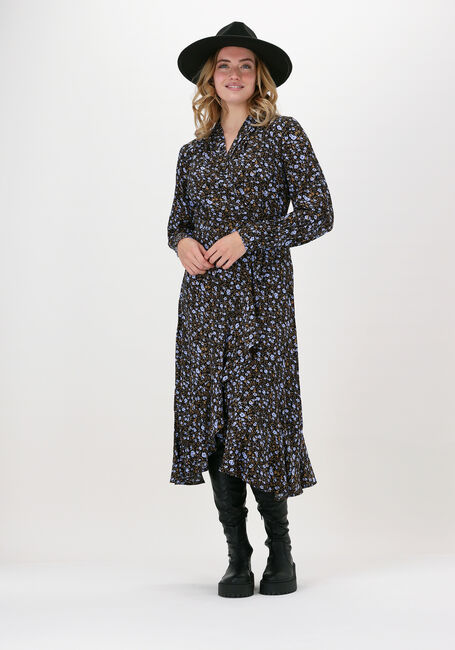 Schwarze Y.A.S. Midikleid YASMELLO LS MIDI WRAP DRESS S. - large