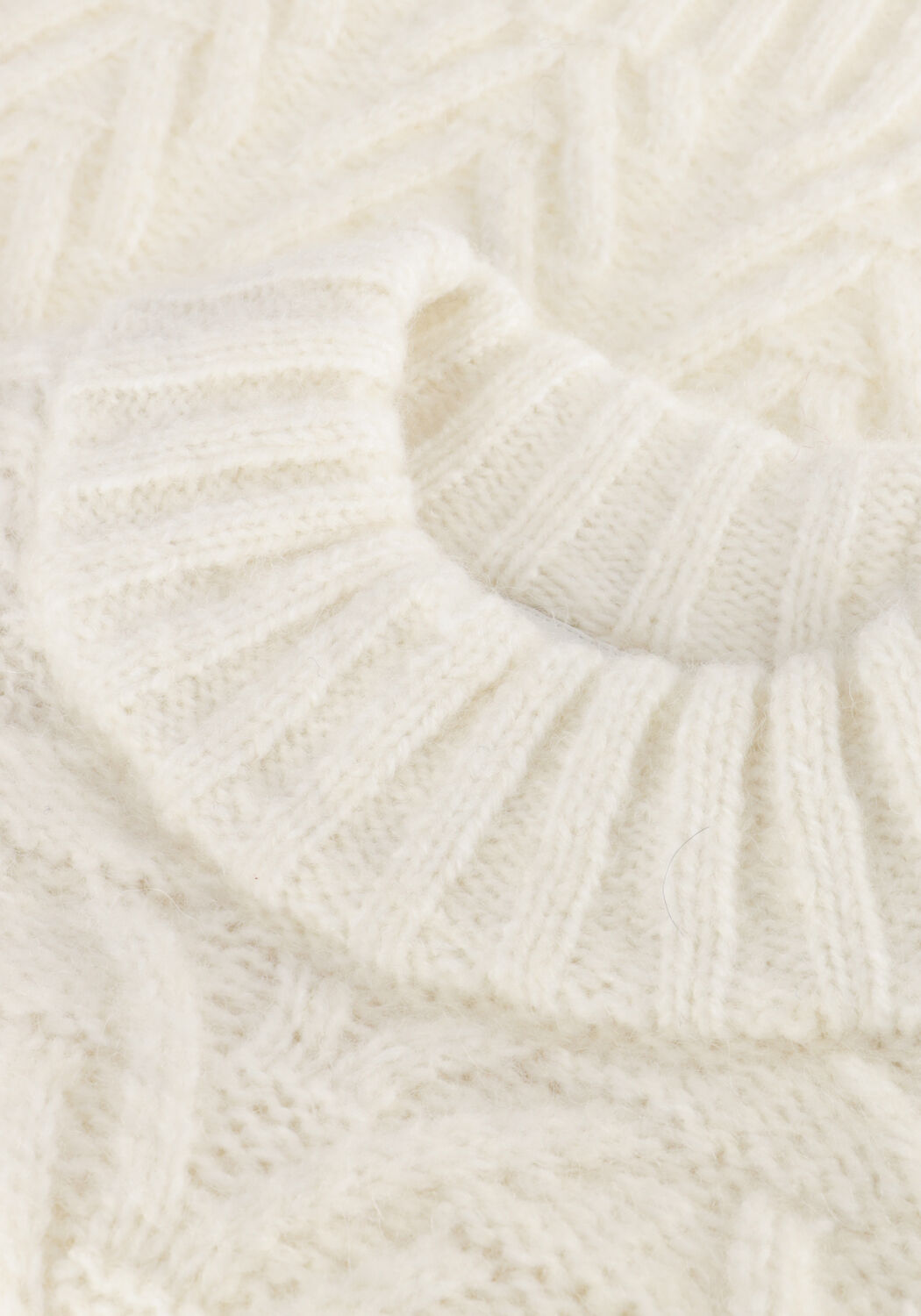 Wei&szlig;e ANOTHER LABEL Pullover BECKA KNITTED PULL L/S - large