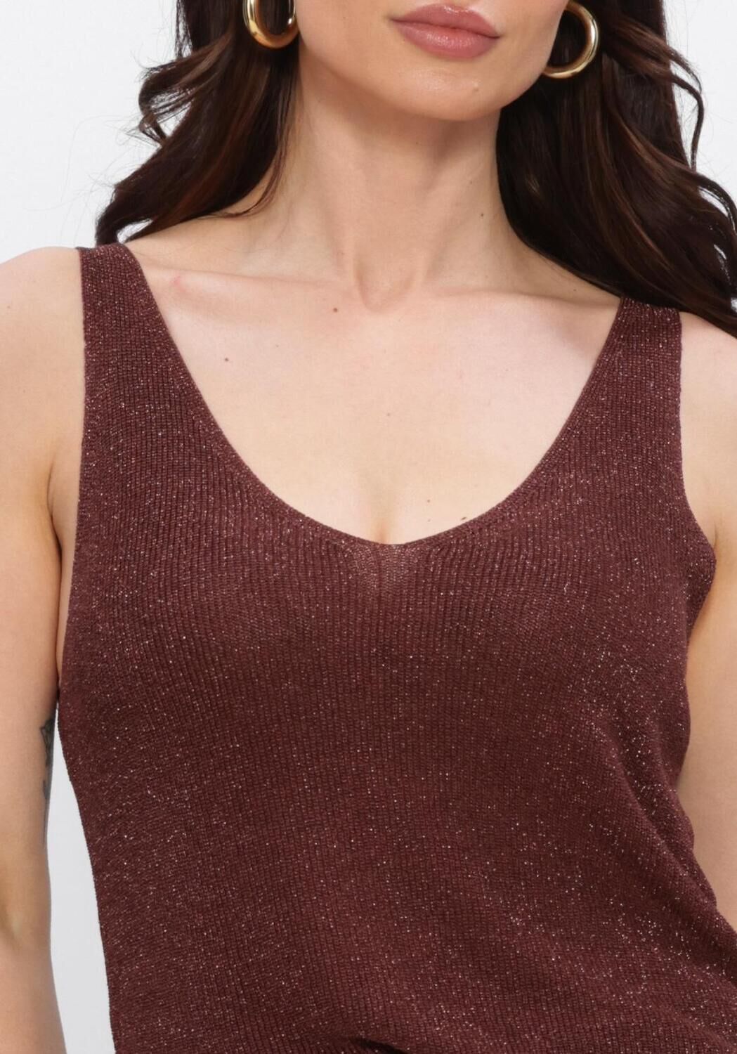 Braune YDENCE Top KNITTED TOP LUX - large