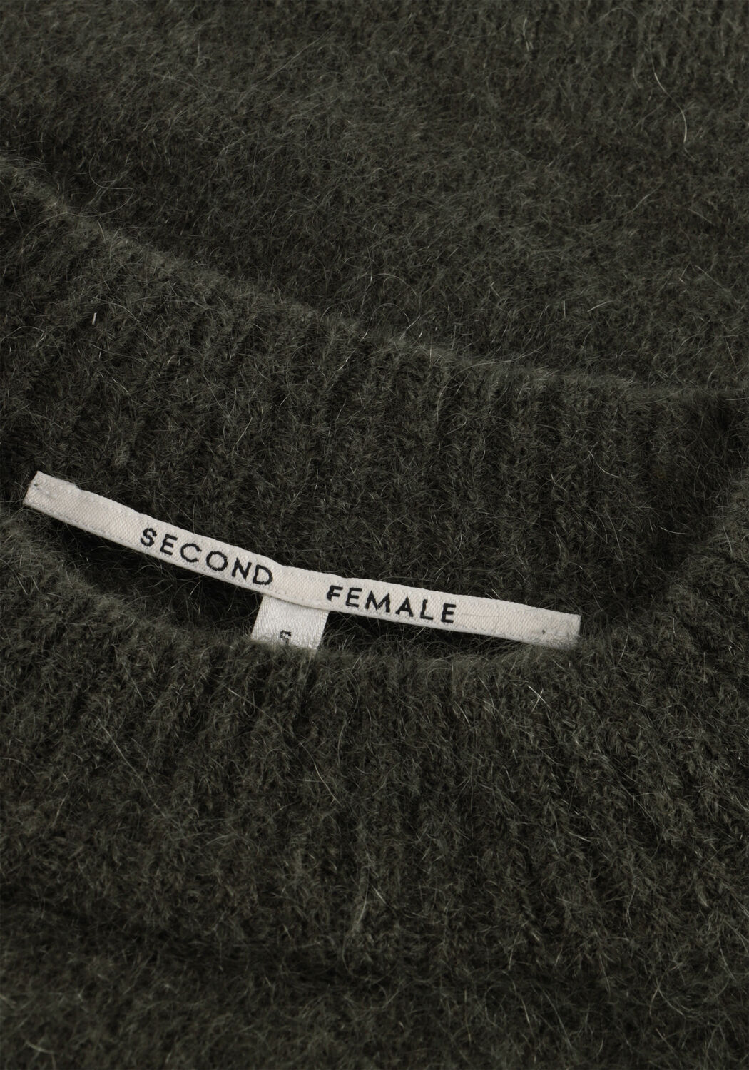 Dunkelgr&uuml;n SECOND FEMALE Pullover BROOKLINE KNIT NEW O-NECK - large