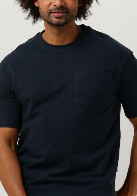 Dunkelblau SELECTED HOMME T-shirt SLHLOOSSAUL SLUB SS O-NECK TEE - large