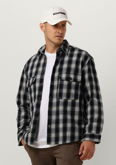 Dunkelblau SELECTED HOMME Overshirt SLHLOOSEMASON-FLANNEL OVERSHIRT W NOOS - large