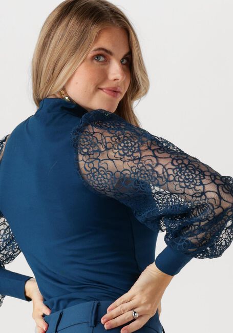 Blaue JANSEN AMSTERDAM Top V107 TOP ALARA - large