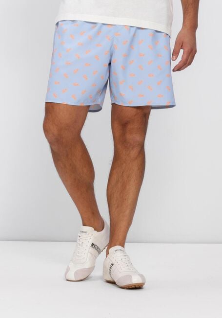 Hellblau LACOSTE Badehosen MID LENGTH CROCODILE PRINT SWIM TRUNKS - large