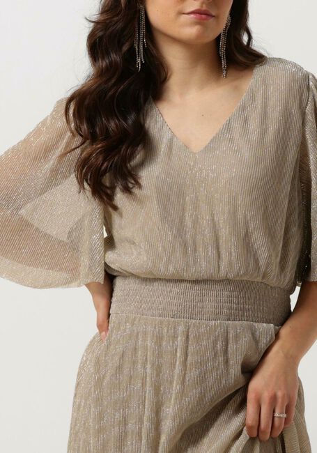Beige MINUS Maxikleid MAVENA V-NECK MAXI DRESS - large