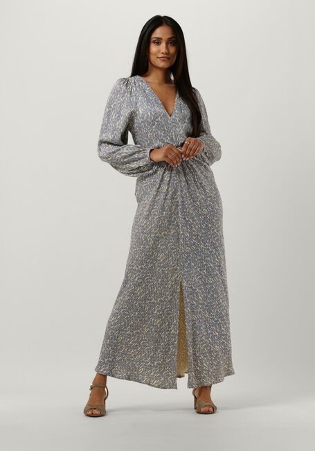 Blaue SECOND FEMALE Maxikleid RATTAN DRESS - large