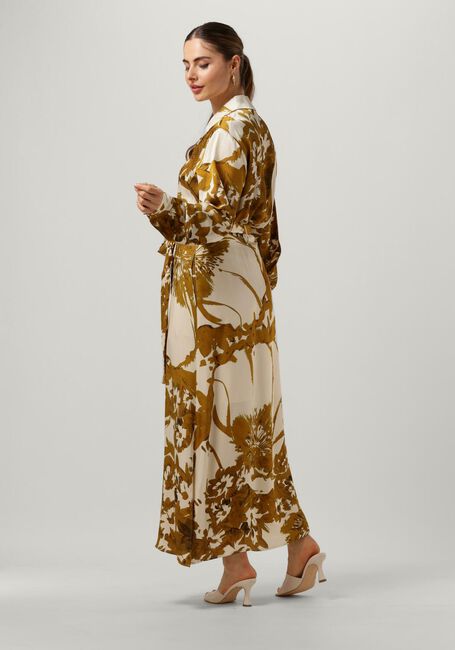 Goldfarbene VANILIA Maxikleid PRINTED DRESS - large