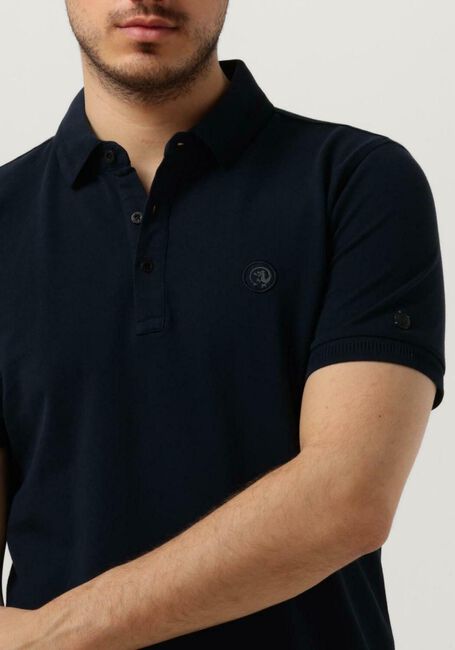 Dunkelblau CAST IRON Polo-Shirt SHORT SLEEVE POLO ORGANIC COTTON PIQUE ESSENTIAL - large