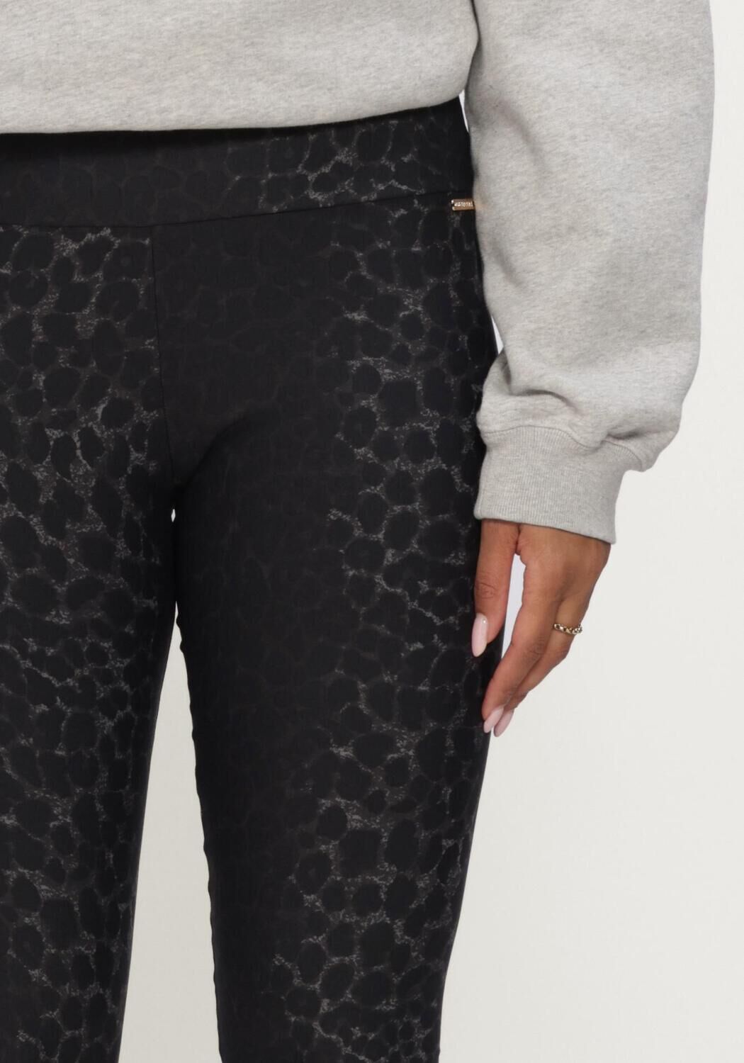 Schwarze DEBLON SPORTS Legging CLASSIC LEGGINGS HIGH WAISTBAND - large
