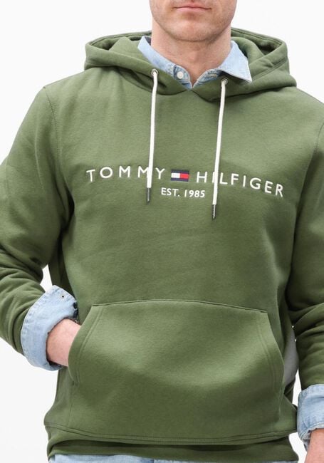 Olive TOMMY HILFIGER Sweatshirt TOMMY LOGO HOODY - large