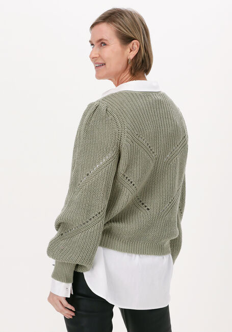 Gr&uuml;ne OBJECT Strickjacke OBJLANA L/S KNIT CARDIGAN NOOS - large