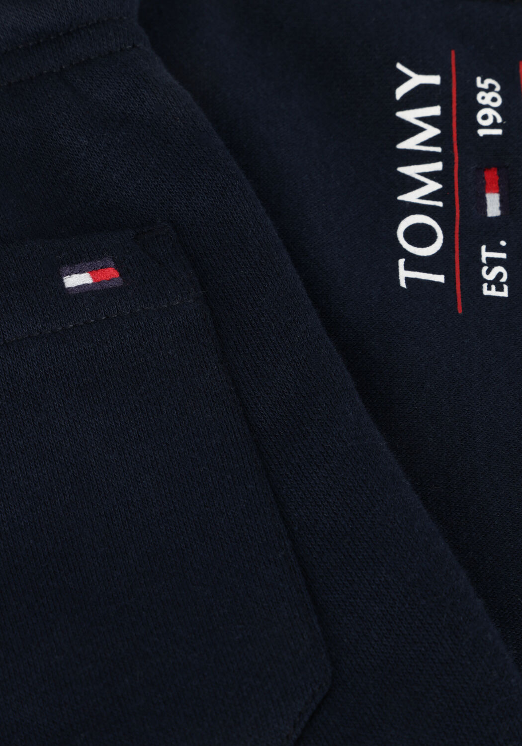 Dunkelblau TOMMY HILFIGER Kurze Hose TOMMY FLAG HILFIGER SWEATSHORT - large