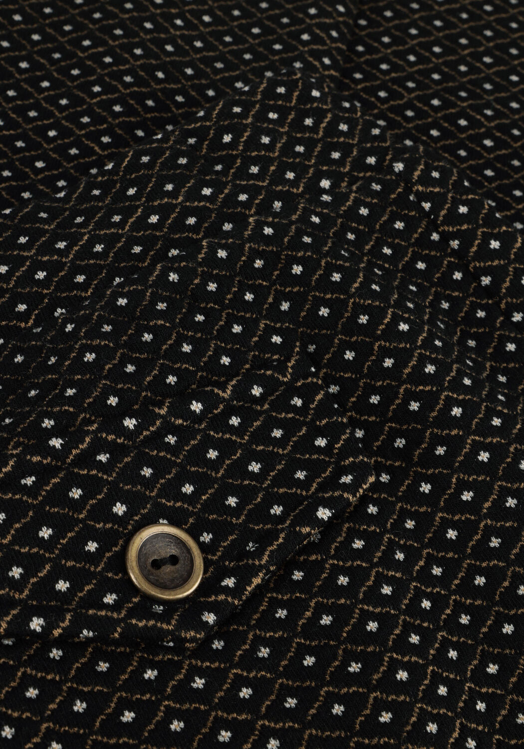 Schwarze SUMMUM Schlaghose FLARED PANTS MINI PATTERN JACQUARD - large