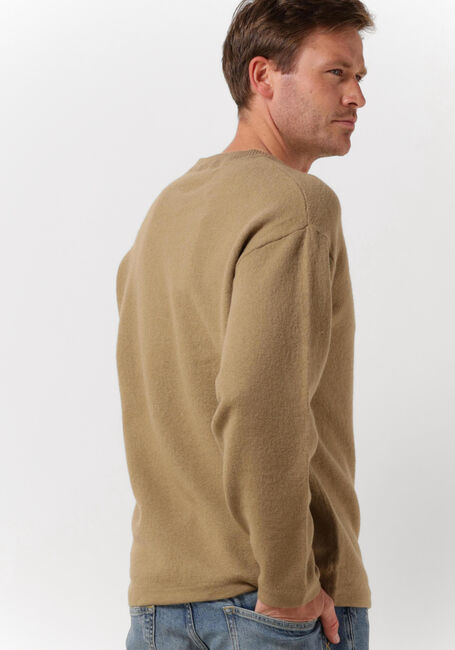 Camelfarbene SELECTED HOMME Pullover SLHPARKON LS KNIT CREW NECK G - large