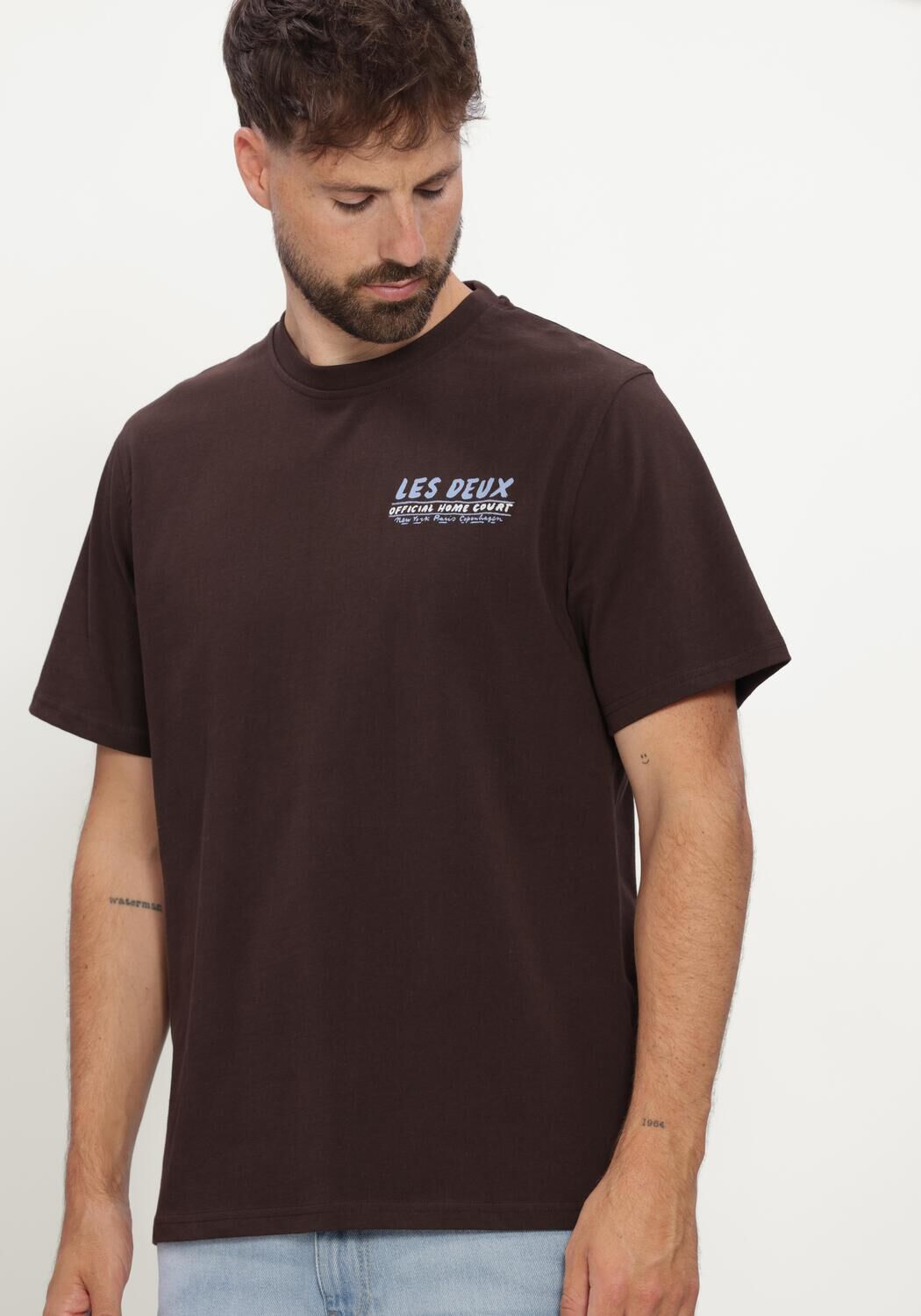 Braune LES DEUX T-shirt RECORD T-SHIRT - large