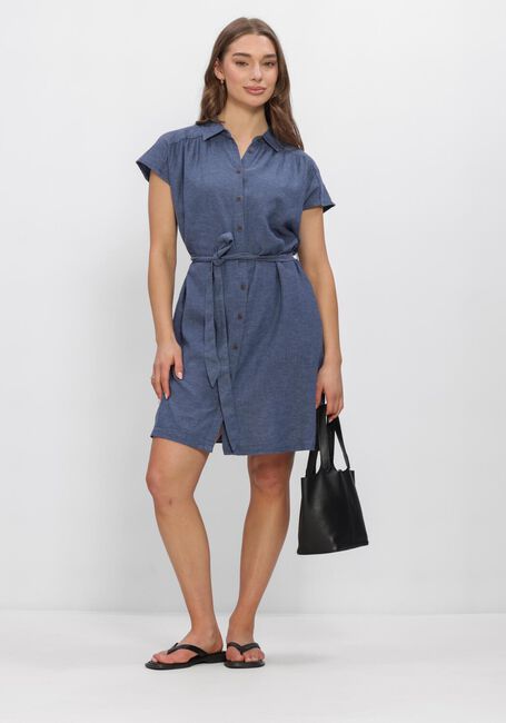 Blaue MSCH COPENHAGEN Kleider MSCHVIANA GINIA SS SHIRT DRESS - large