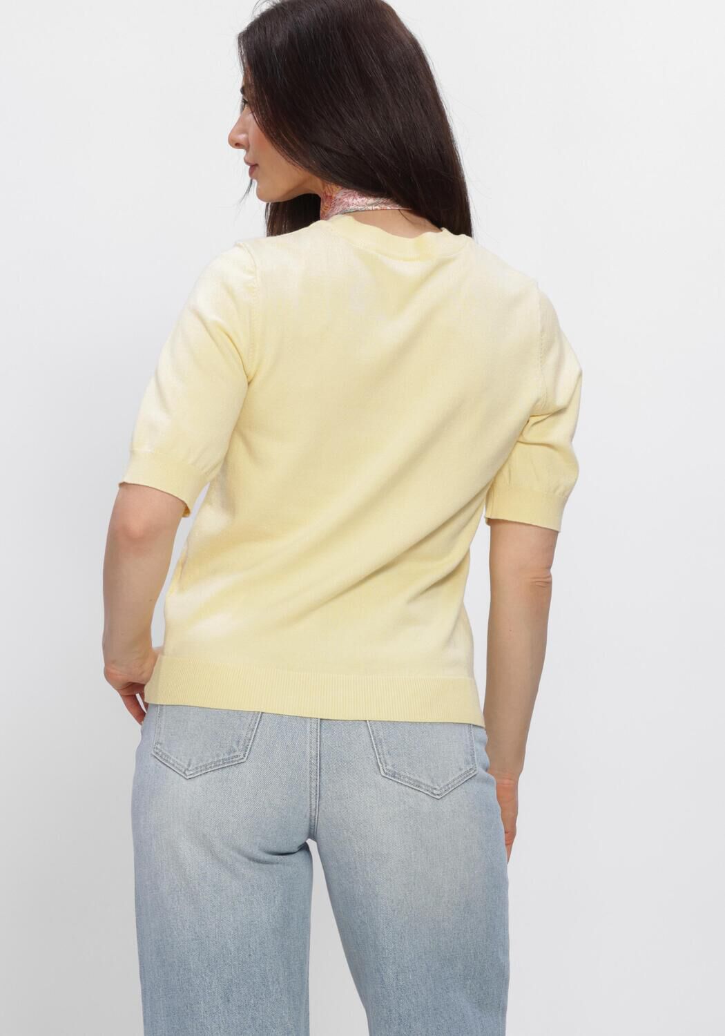 Gelbe Y.A.S. Top YASLENA SS KNIT PULLOVER S. NOOS - large