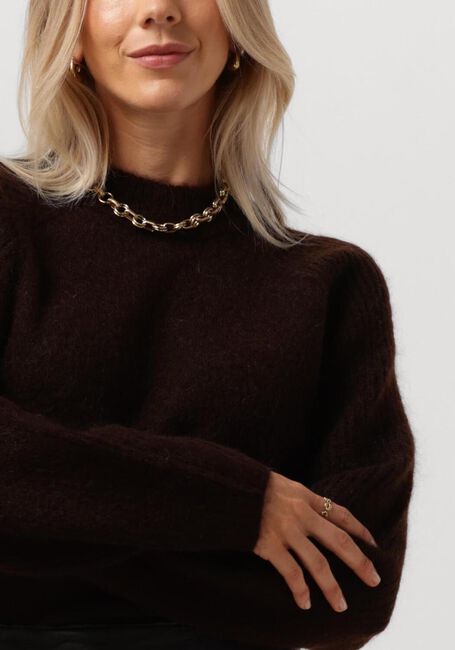 Braune SECOND FEMALE Pullover BROOKLINE KNIT NEW O-NECK - large
