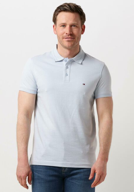 Hellblau TOMMY HILFIGER Polo-Shirt PRETWIST MOULINE SLIM FIT POLO - large