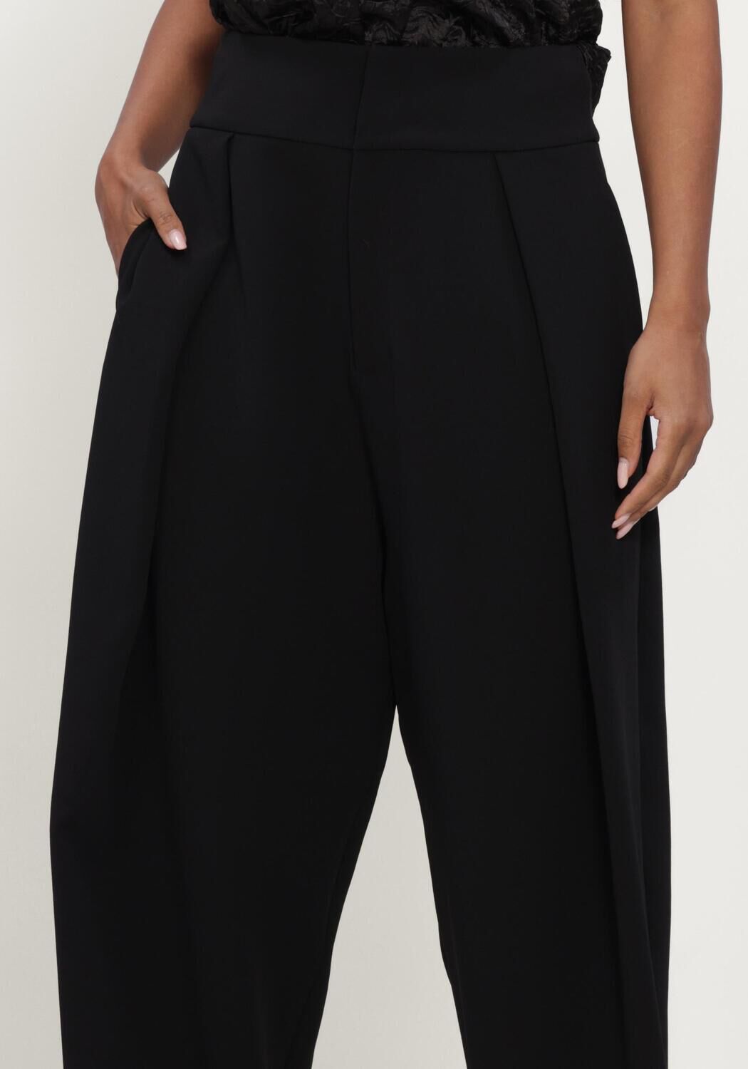 Schwarze NOTRE-V Weite Hose NV-ISABEAU - large