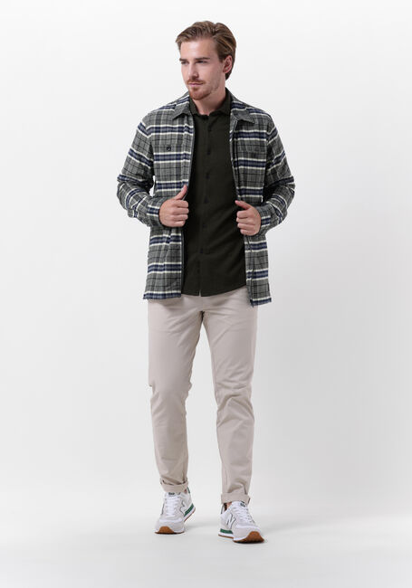 Graue DSTREZZED Overshirt ZIPPED OVERSHIRT FANCY TARTAN - large