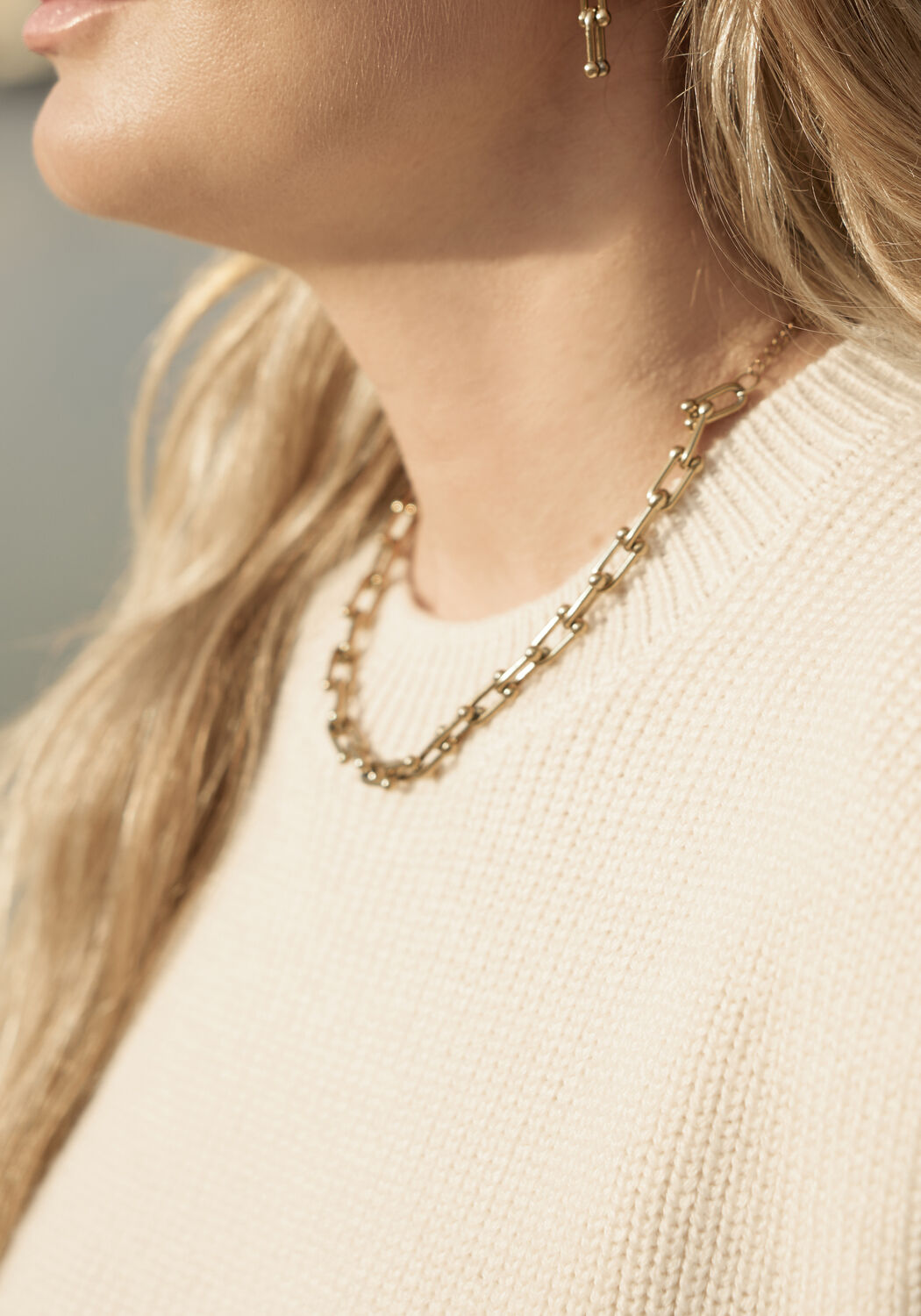 Goldfarbig OMODA ATELIER Kette NECKLACE CHAIN X IRIS