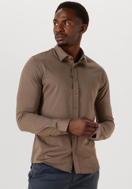 Braune CAST IRON Casual-Oberhemd CF TECH TWILL JERSEY - large
