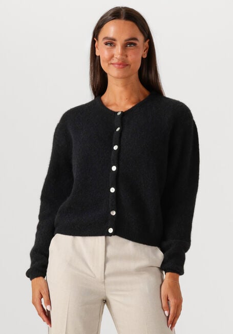 Schwarze AMERICAN VINTAGE Strickjacke VITOW CARDIGAN - large