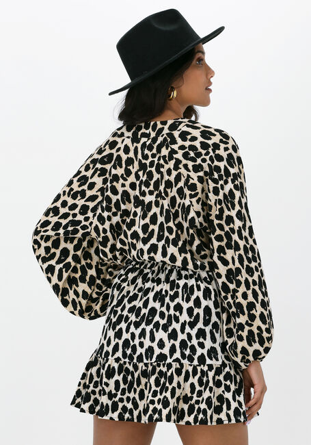 Braune REFINED DEPARTMENT Blusen FLOWY LEOPARD BLOUSE IRIS - large