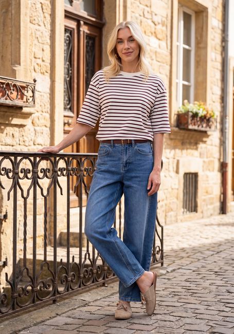 Rote CATWALK JUNKIE Tops & T-shirts LOOSE FIT STRIPED TSHIRT - large